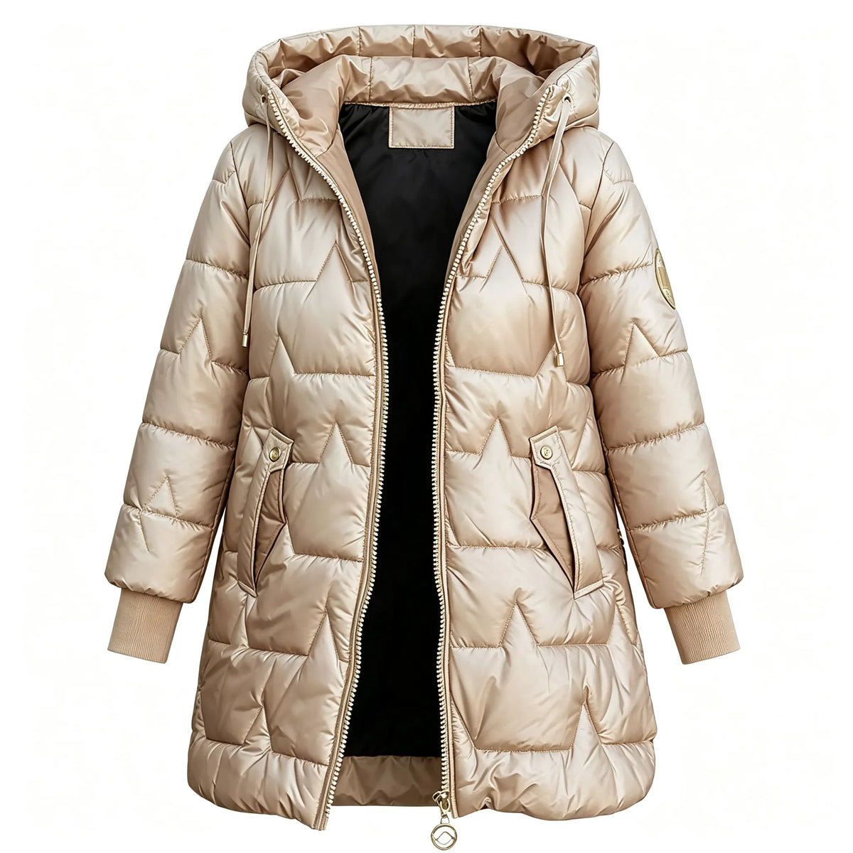 Women's Hooded Long-sleeved Casual Fashion Cotton Coat