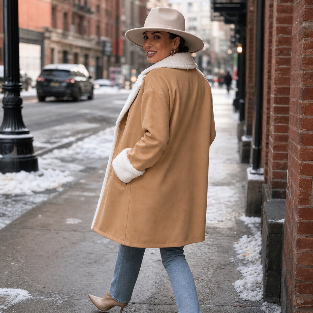 Mayfield – Plush-Trim Woolen Coat