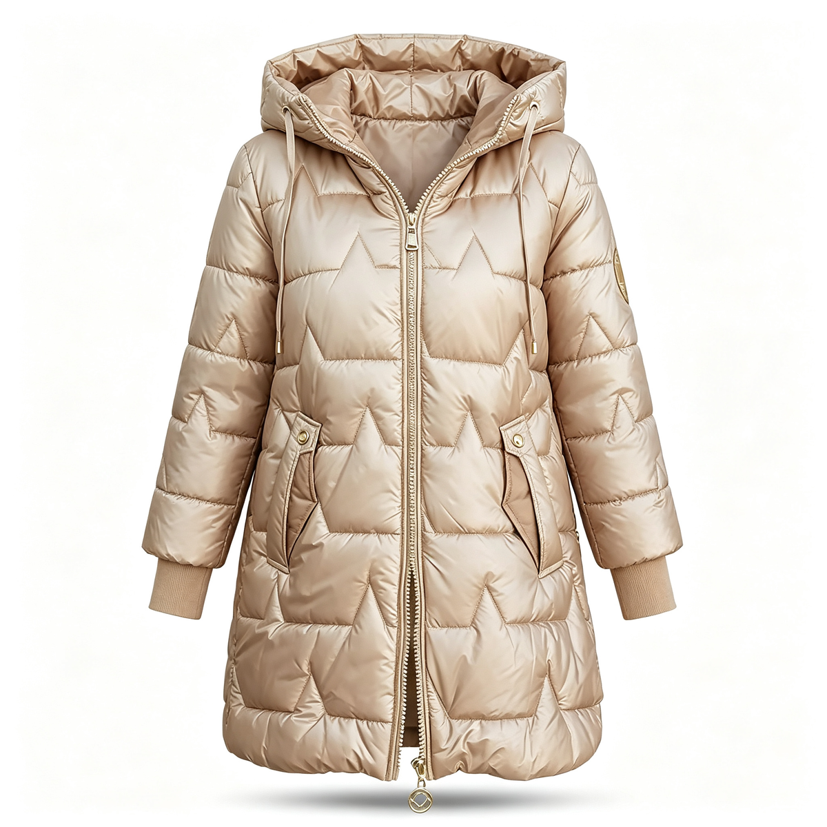 Women's Hooded Long-sleeved Casual Fashion Cotton Coat