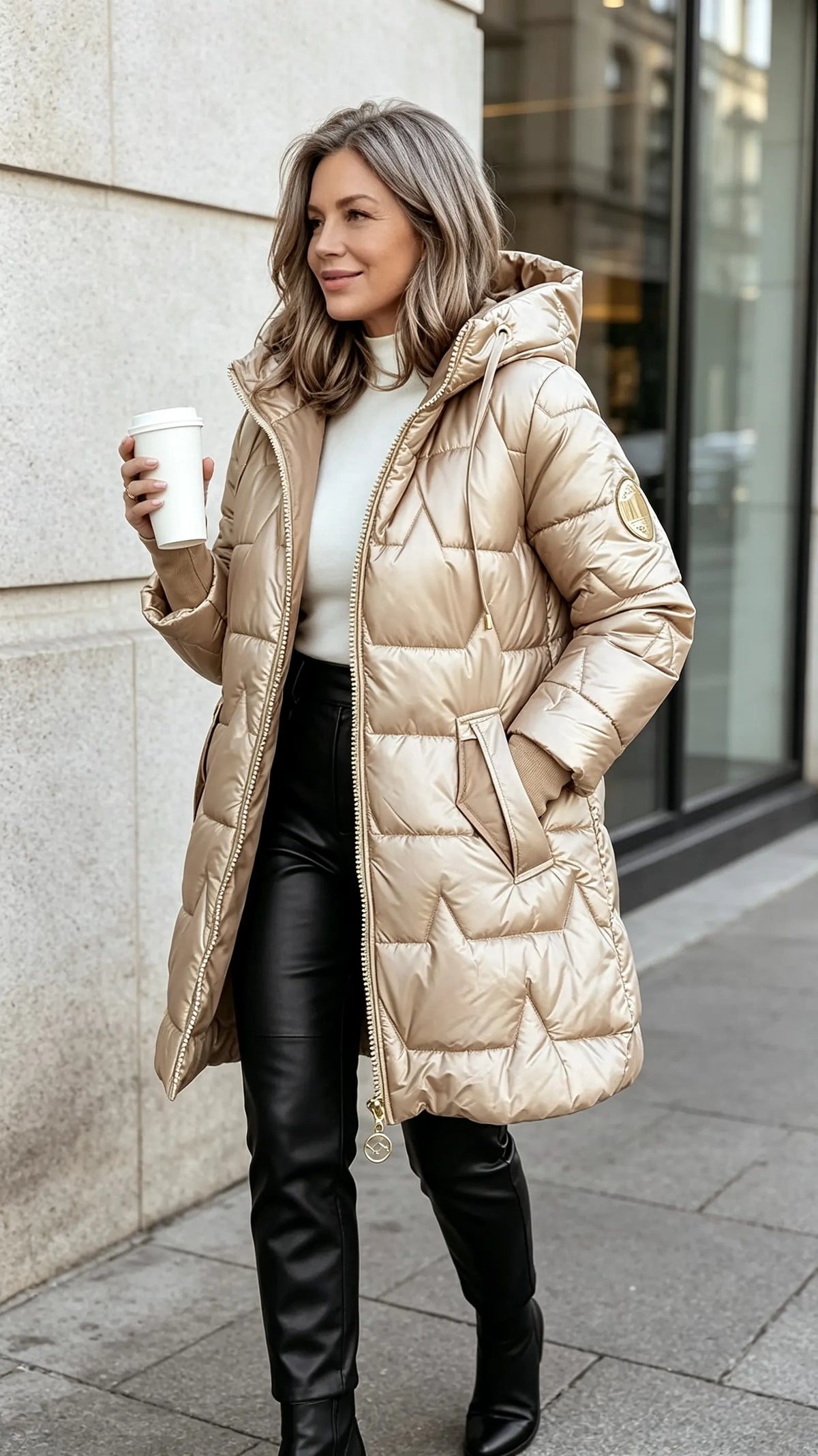 Women's Hooded Long-sleeved Casual Fashion Cotton Coat