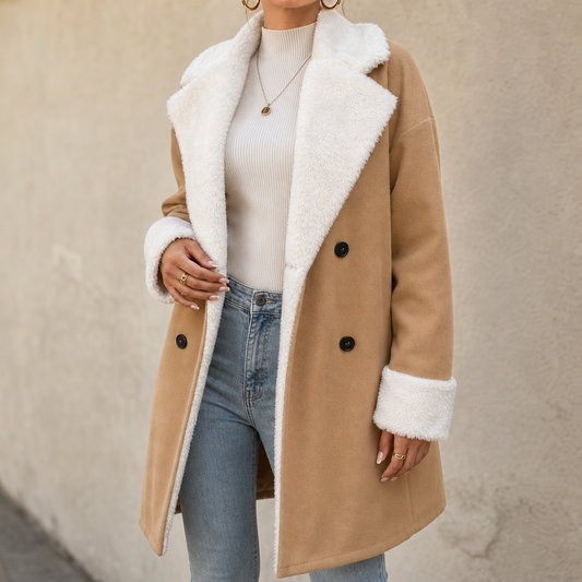 Mayfield – Plush-Trim Woolen Coat